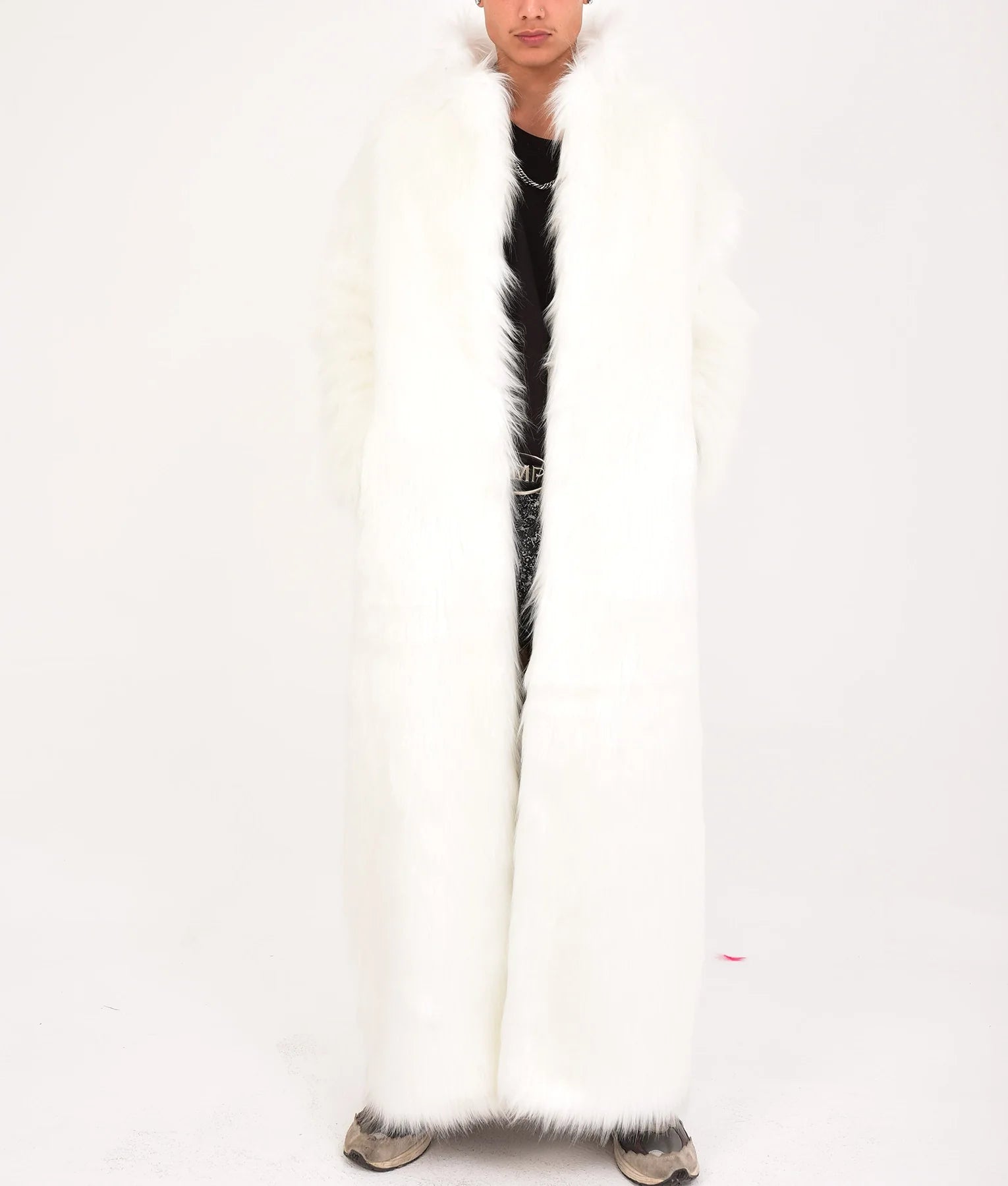 Braxton Mens White Fur Coat | Mens White Fur Coat-2