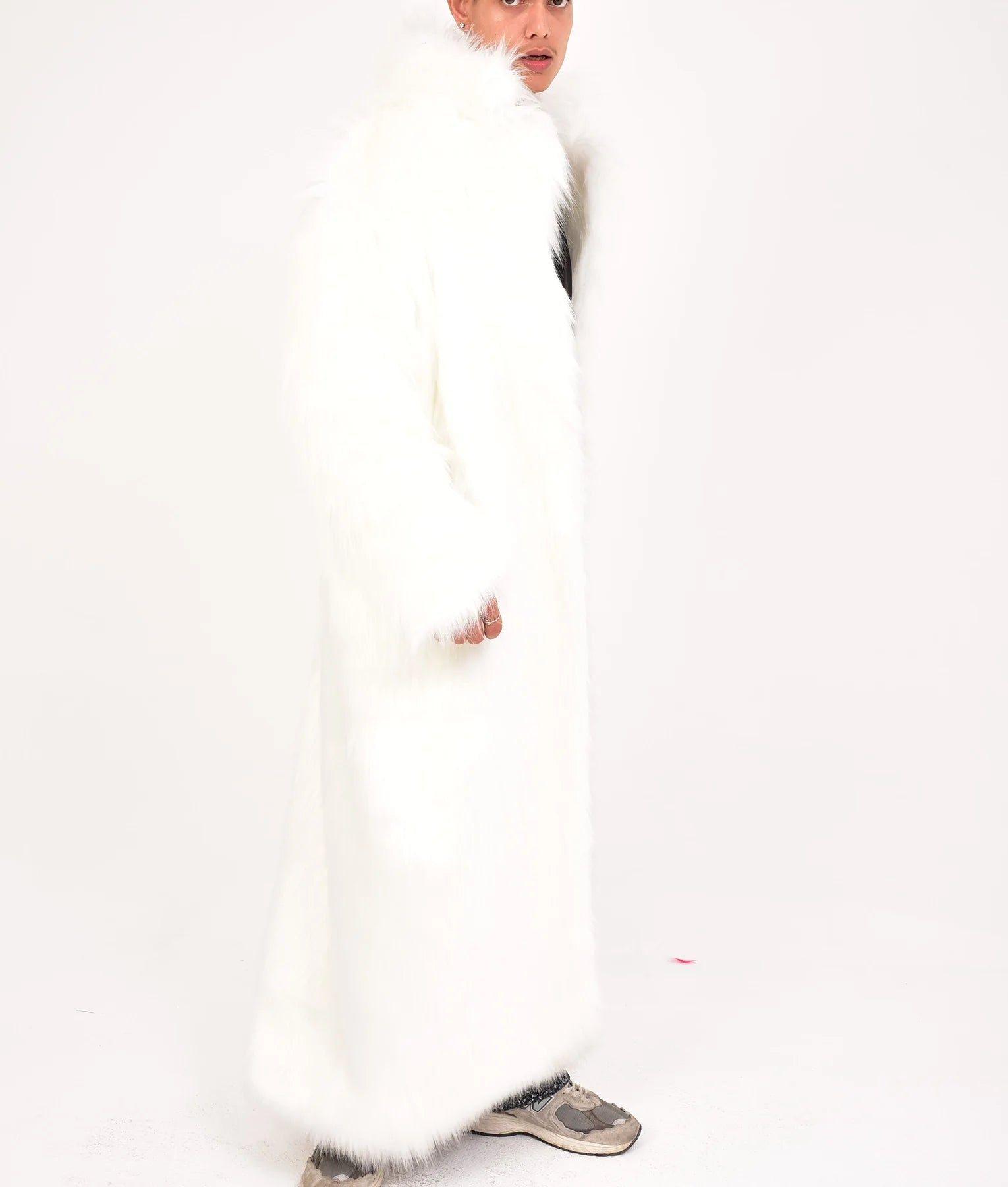 Braxton Mens White Fur Coat | Mens White Fur Coat-3