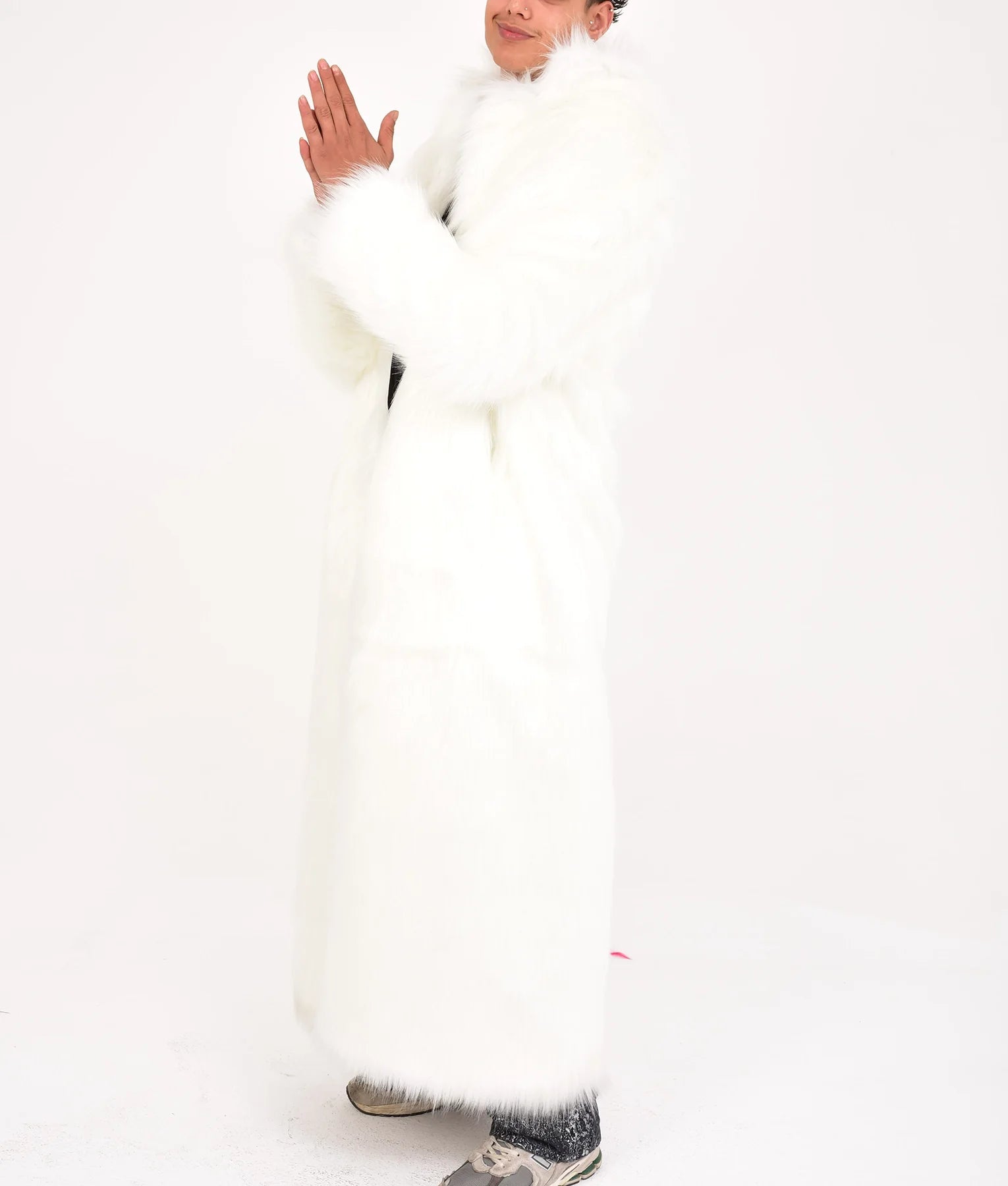 Braxton Mens White Fur Coat | Mens White Fur Coat-4