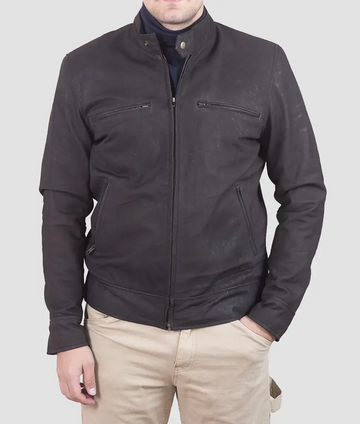 Brian Mens Brown Leather Jacket My Store