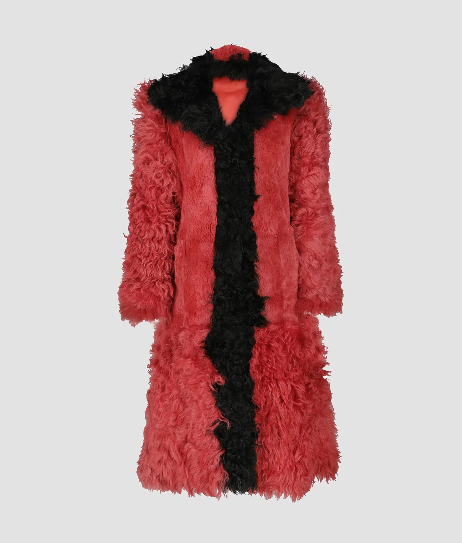 Emma Womens Faux Fur Red Coat My Store
