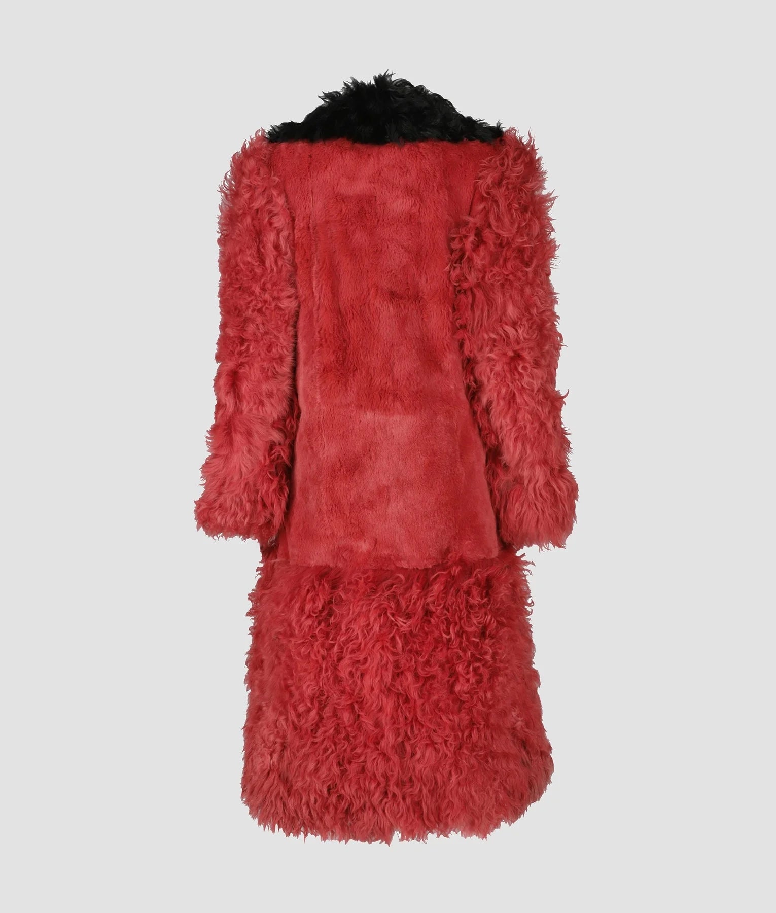 Emma Womens Faux Fur Red Coat My Store