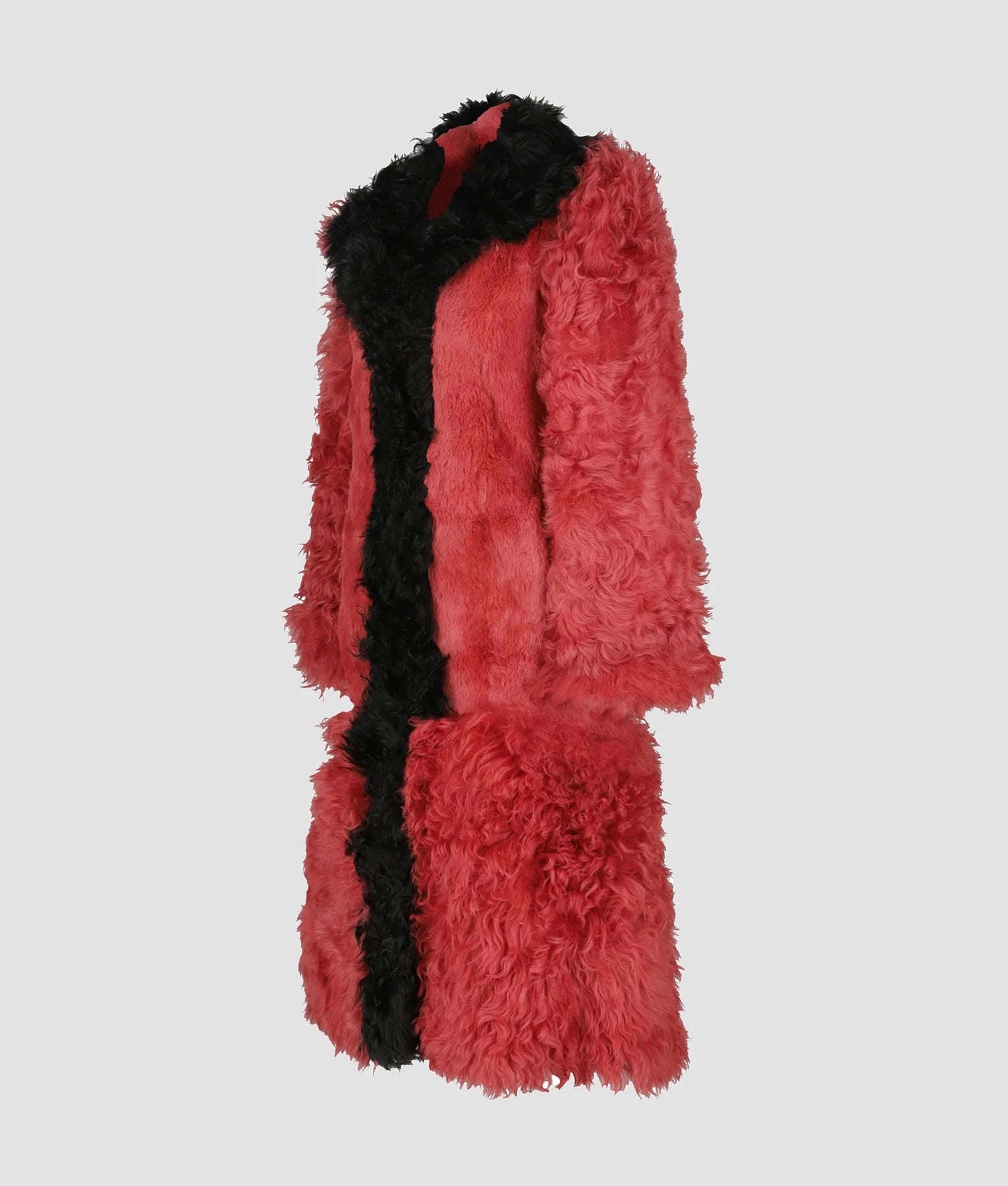Emma Womens Faux Fur Red Coat My Store
