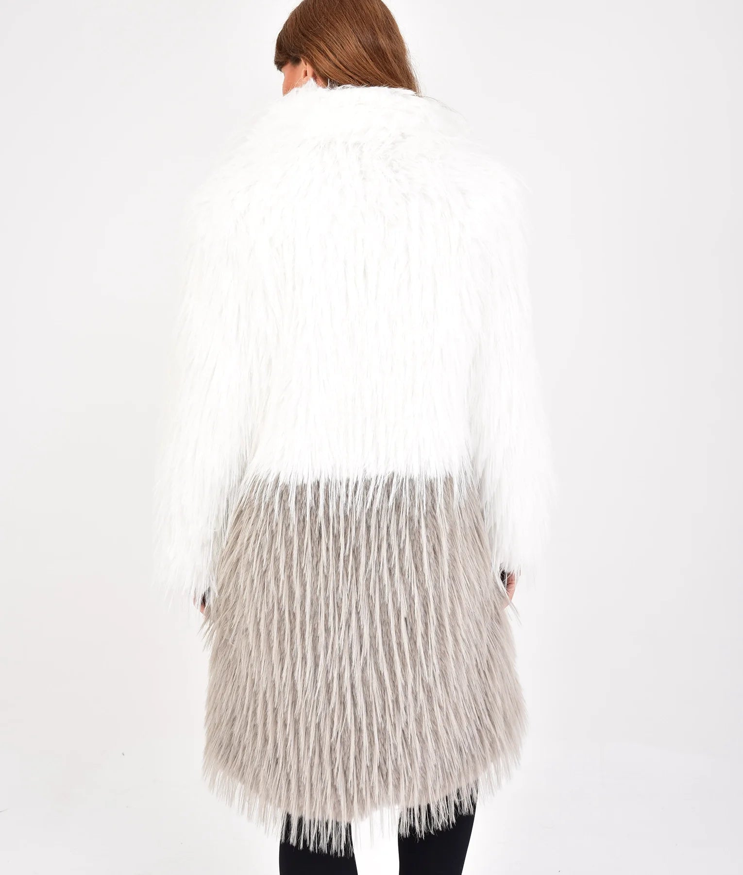 Esther Womens Dual Tone Fur Coat | Womens Dual Tone Fur Coat-4