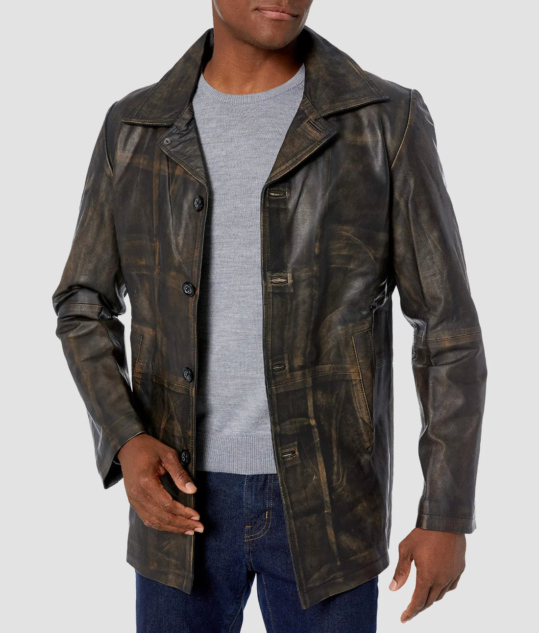 Louis Herren-Automantel aus Used-Leder | Herren-Automantel aus Used-Leder-1