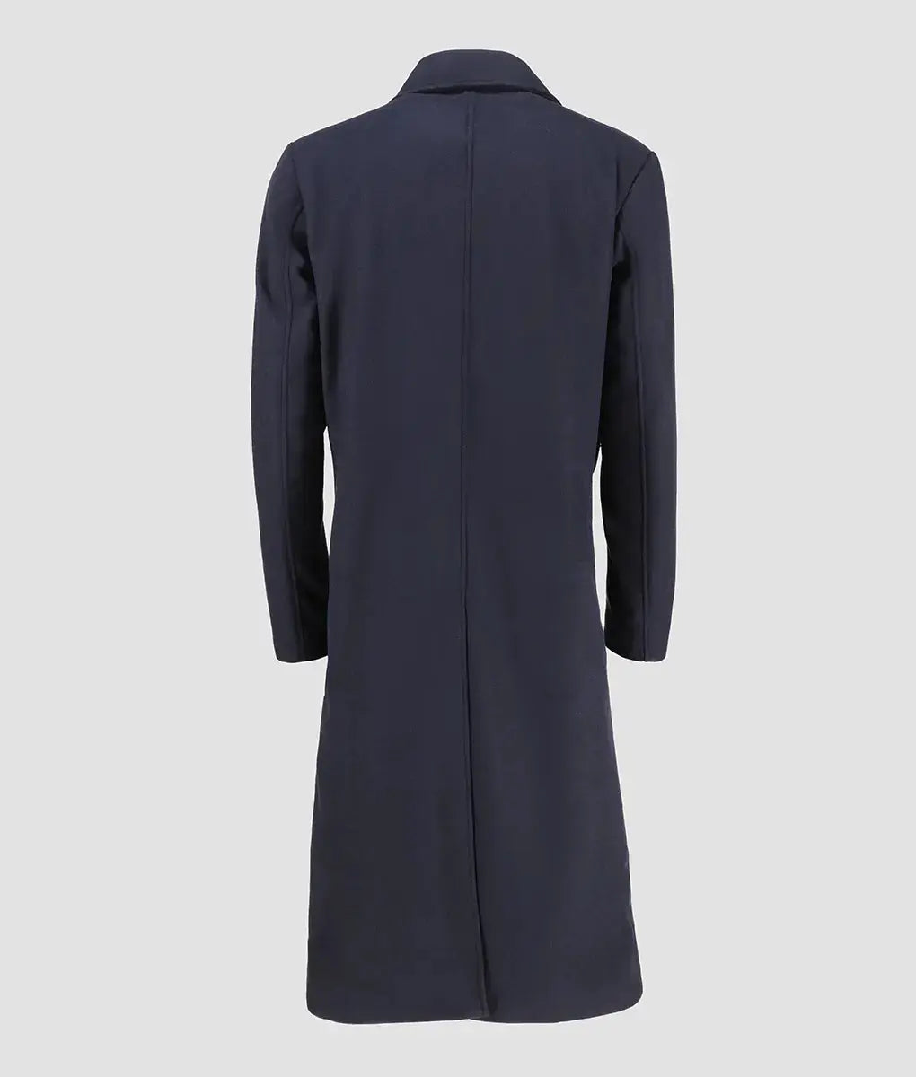 Patrick Herrenmantel aus marineblauer Wolle Mein Shop