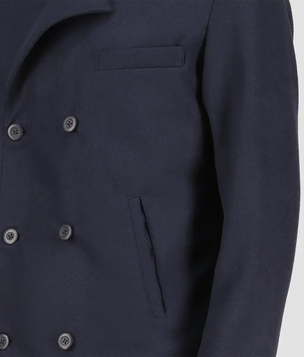 Patrick Herrenmantel aus marineblauer Wolle Mein Shop