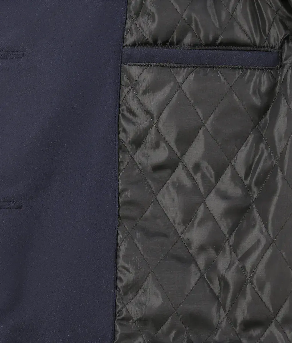 Patrick Herrenmantel aus marineblauer Wolle Mein Shop