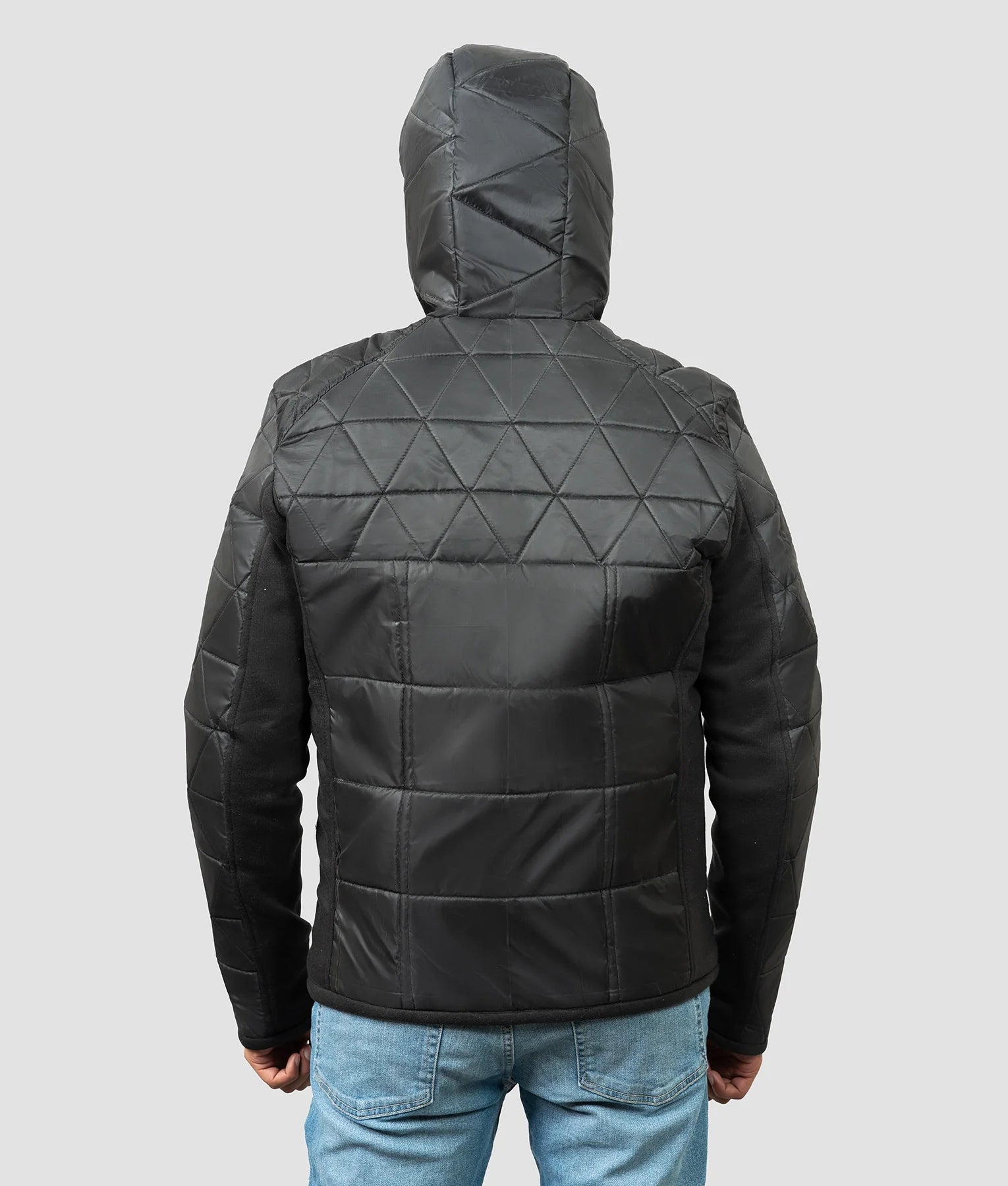 Roman Mens Black Quilted Jacket | Mens Black Quilted Jacket-4